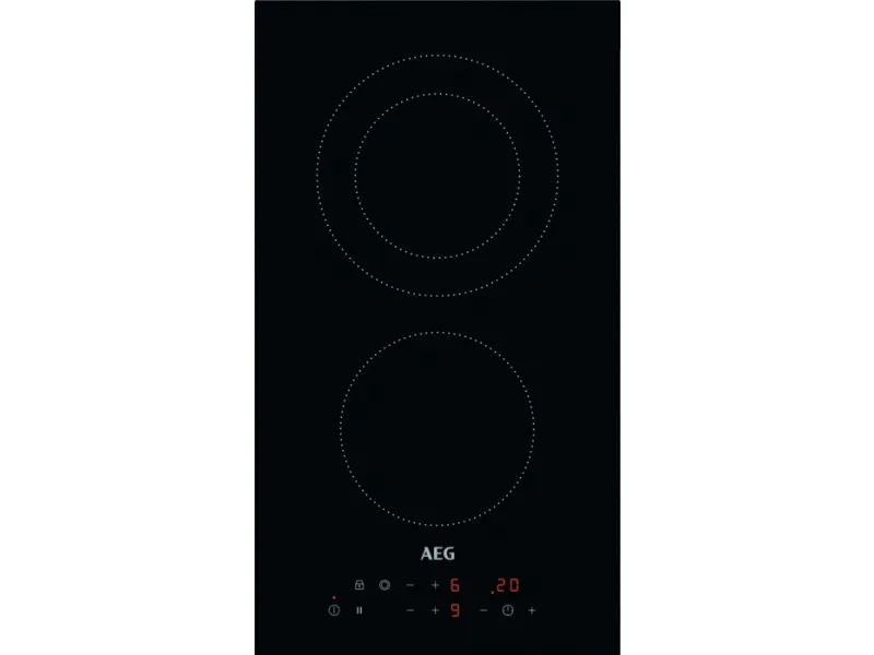 AEG HRB32310CB, Sort, Indbygget, 30 cm, Keramisk, Keramisk, 2 zone(s)