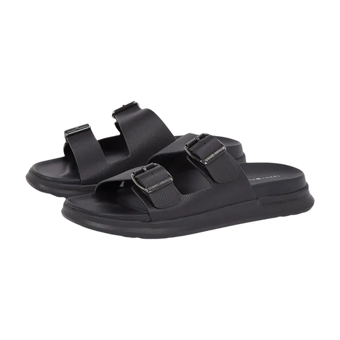 Tommy Hilfiger Leather Buckle Strap Sandalen Heren