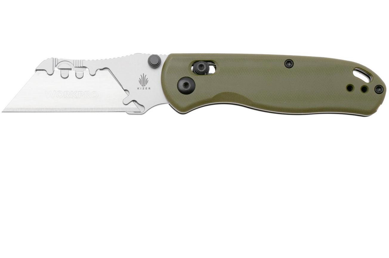 Kizer Drop Bear Utility V3619JA6 Green G10, zakmes