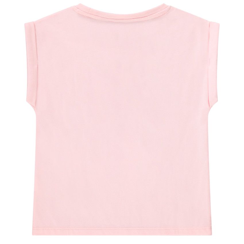 T-shirt manches courtes print Aurore Disney pour fille - Rose