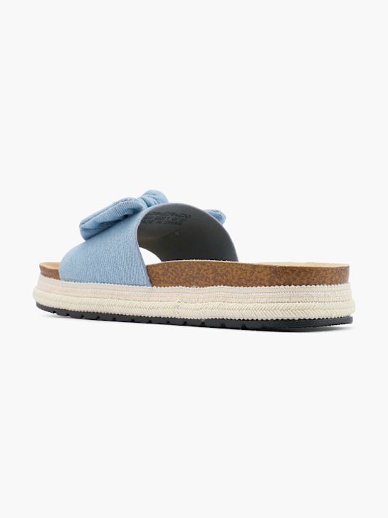 Graceland Tieffussbett-Pantolette Blau
