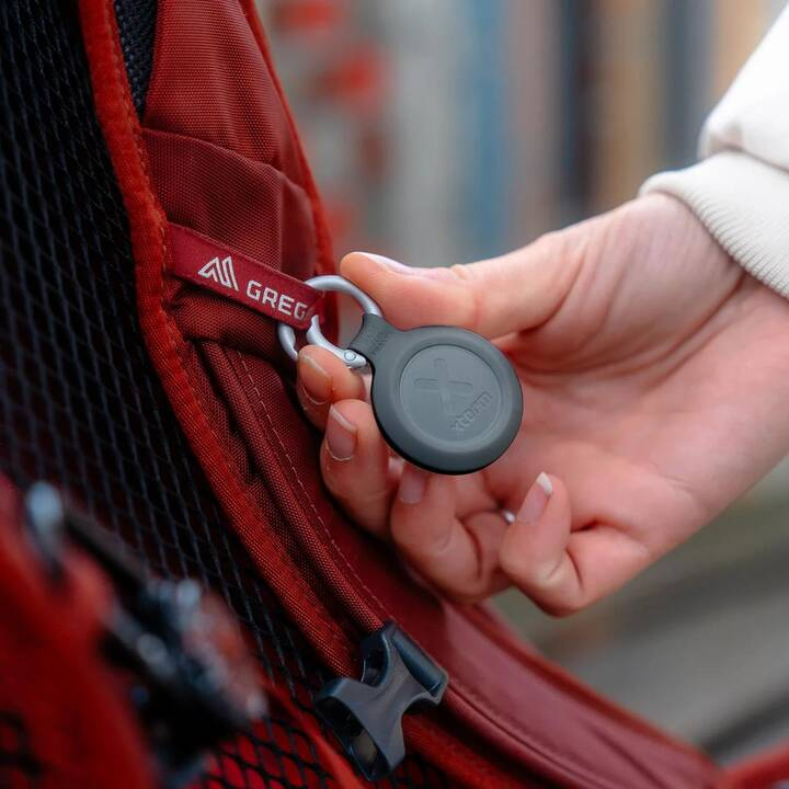 TravelTag Bluetooth Finder Tracker für iOS Apple und Google Find My Netzwerk (XTAG2GA11) (IP64) - Schwarz