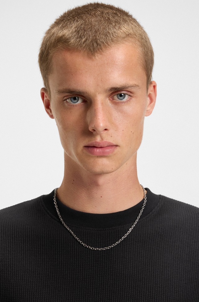 HUGO Blue Langarmshirt »Nuwolo«, mit Logo-Badge