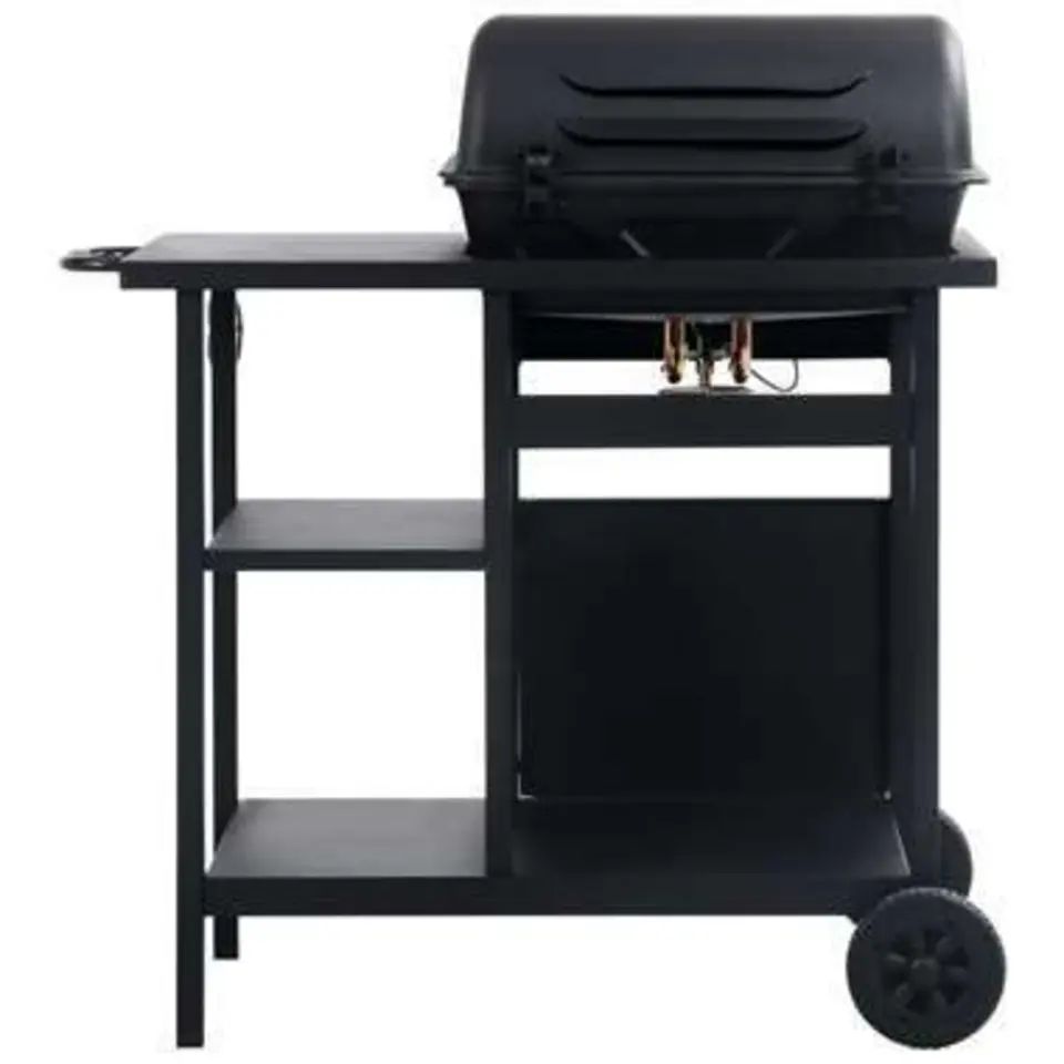 vidaXL - Barbecue - Zwart - Staal