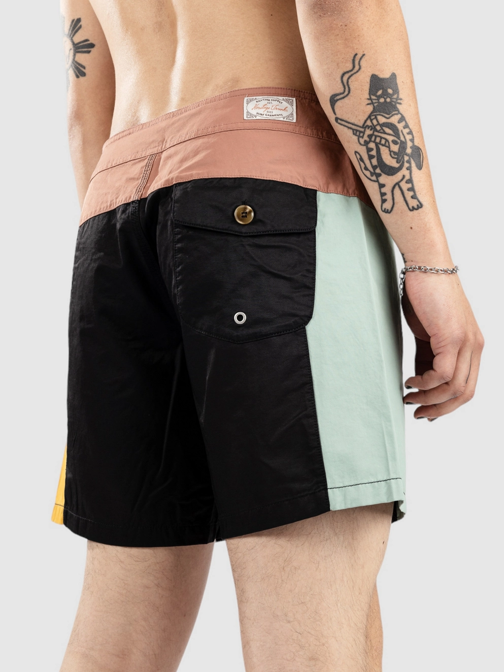 Rhythm Heritage Block Boardshorts vintage black