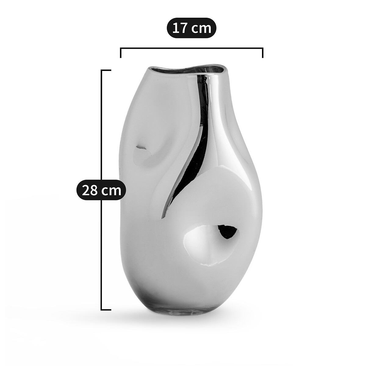 AM.PM<br>Vaso em vidro metálico H28 cm, Caudas