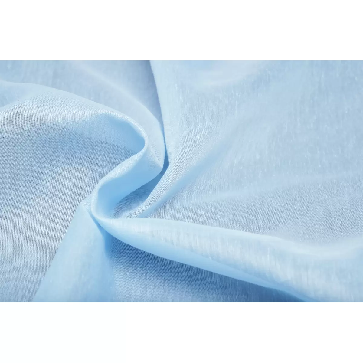 Tagvorhang Mosseline uni Hellblau