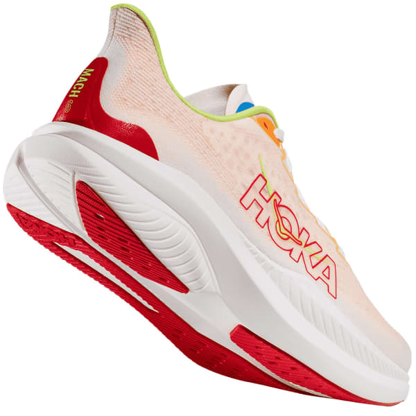 Chaussure running HOKA ONE ONE MACH 6 WHITE / SOLAR FLARE