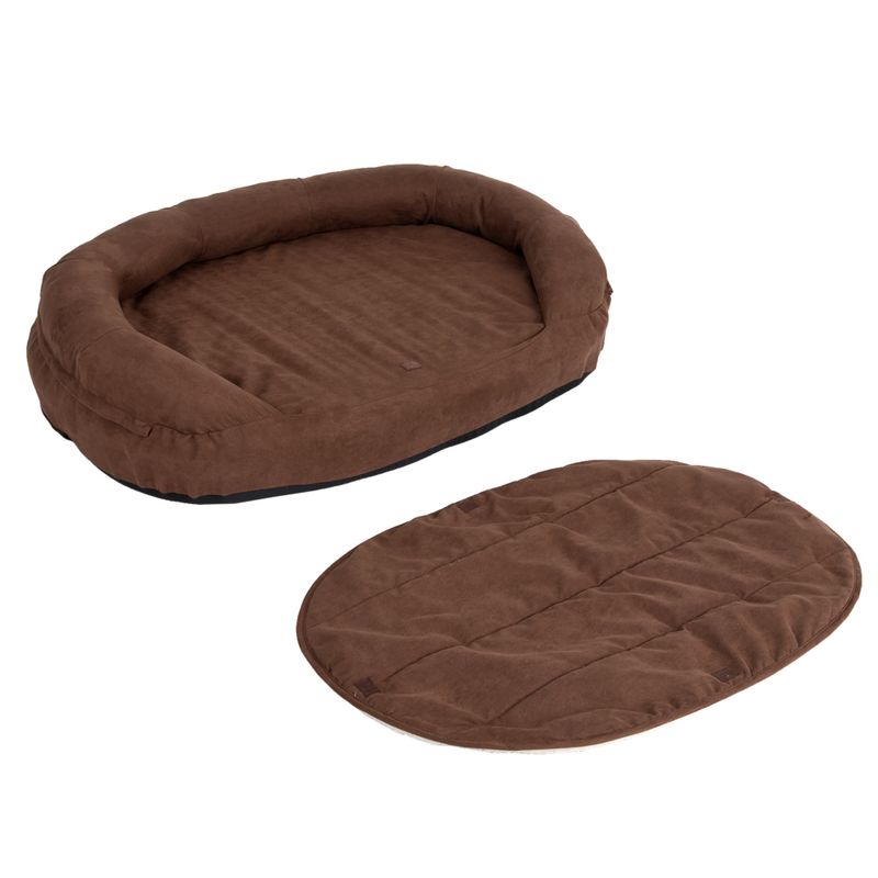Panier ovale Memory, marron