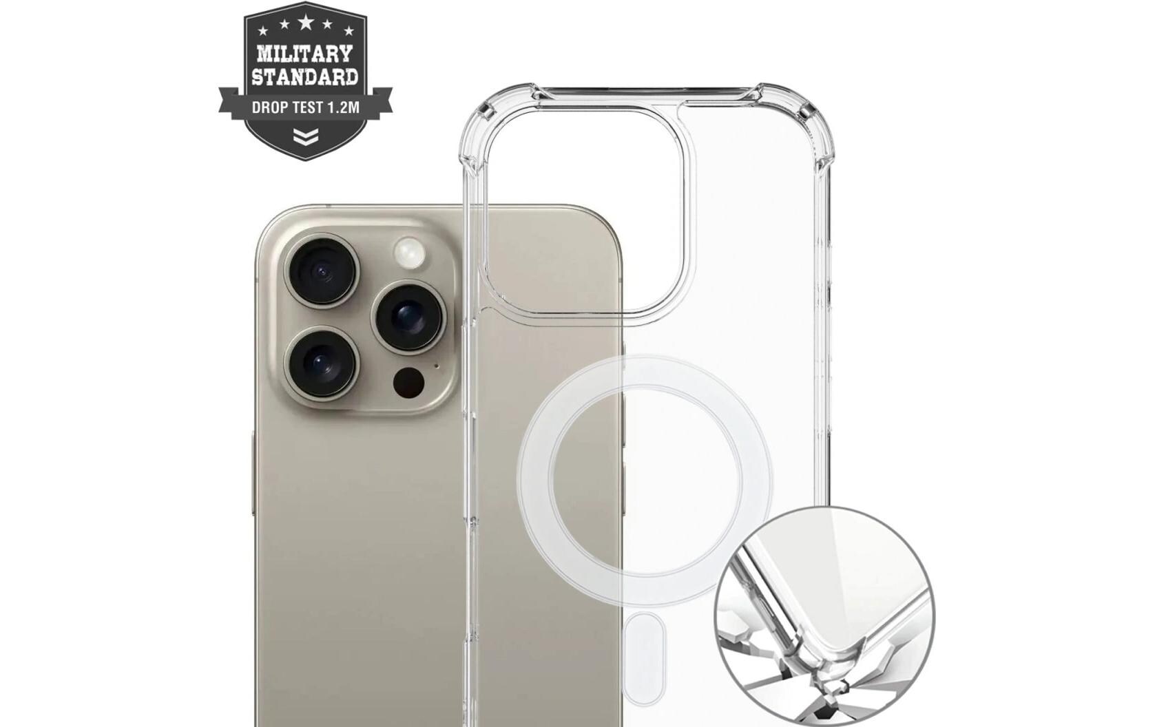 Back Cover Hybrid Case Ibiza iPhone 16Schutzhülle mit integrierten Magneten für das Apple iPhone 16
