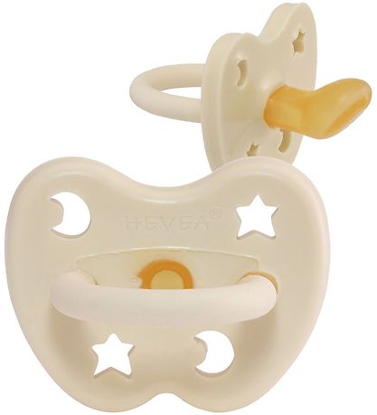 Hevea Sut - 3-36 mdr - Stjerne/M?ne - Naturgummi - Milky White