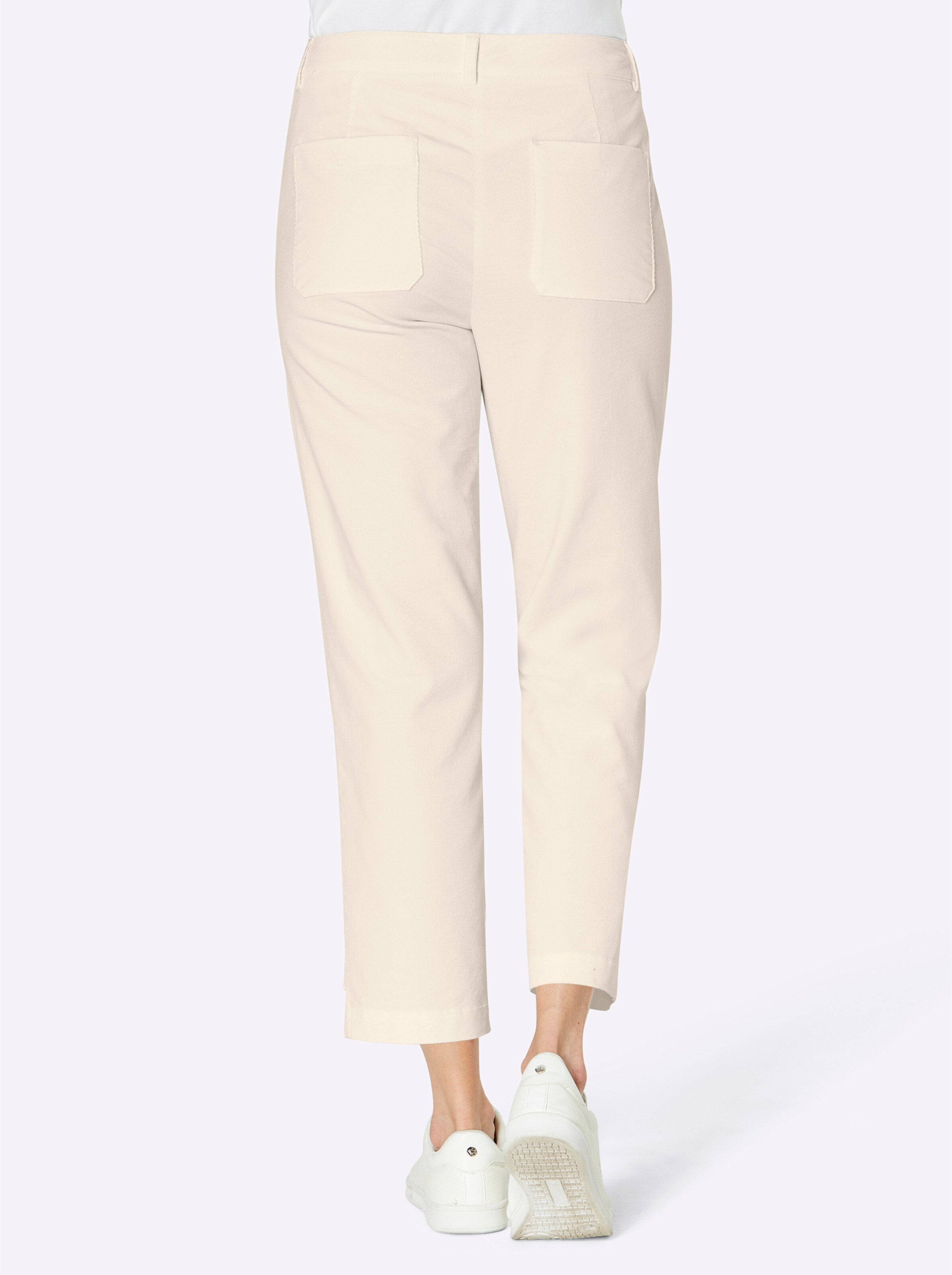 Stehmann Comfort line Baumwoll-Modal-Cordhose in ecru