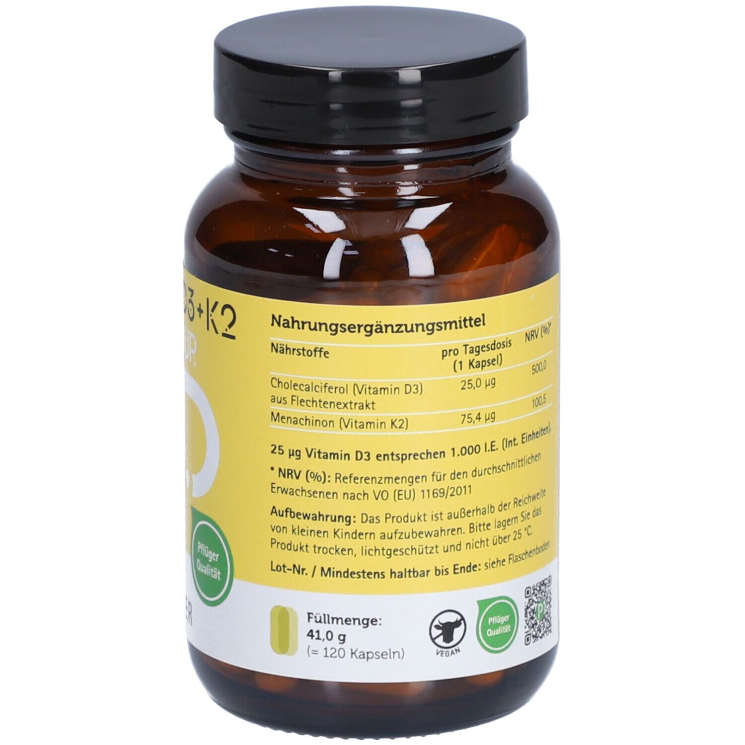 Vitamin D3+K2 Pflüger® PUR