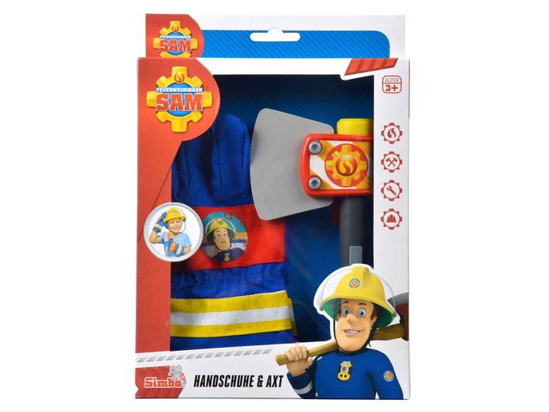 Brandweerman Sam handschoenen en bijl