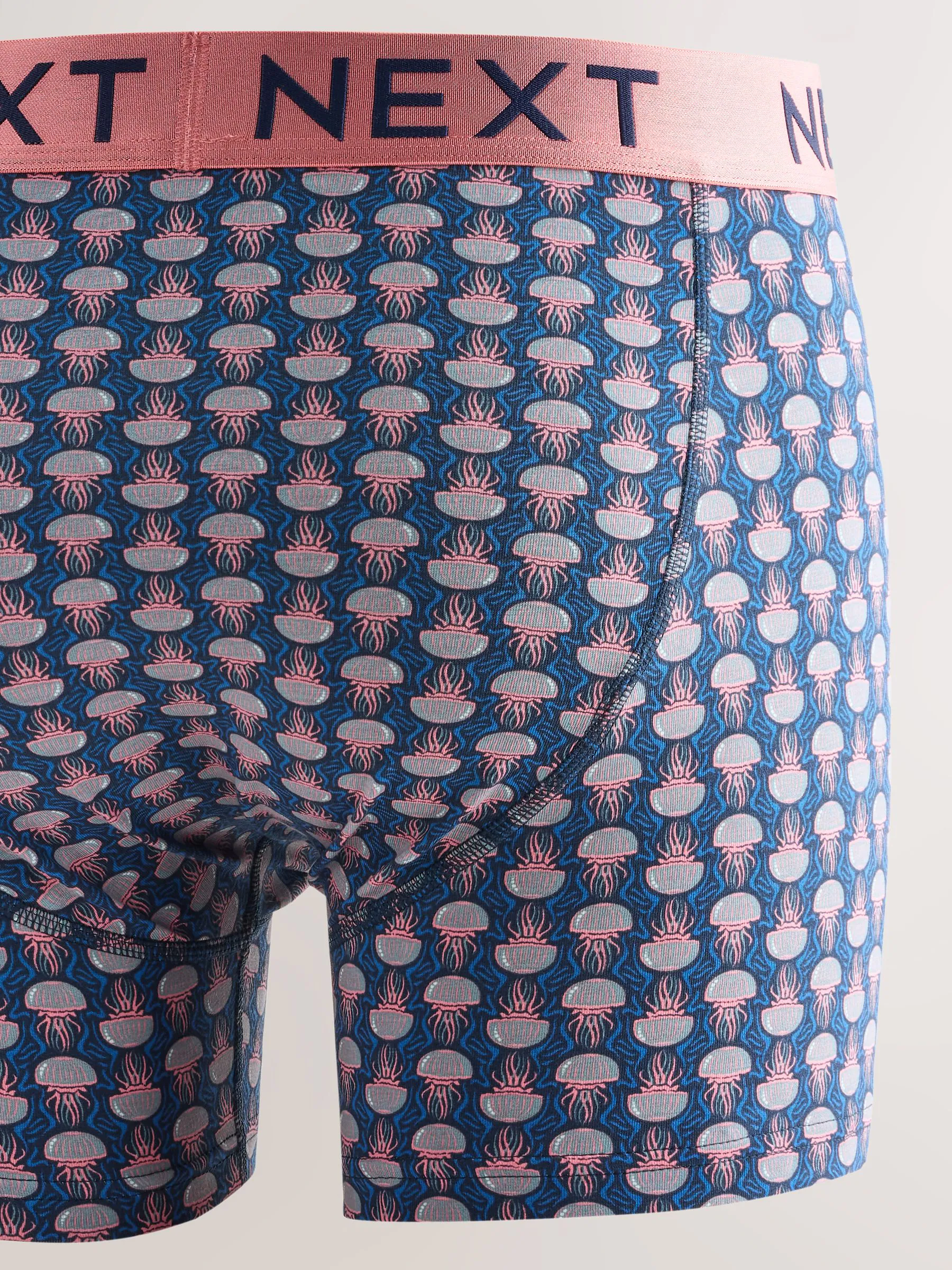 Navy Sealife Geo - Animal - 4 Boxershorts zonder plooi