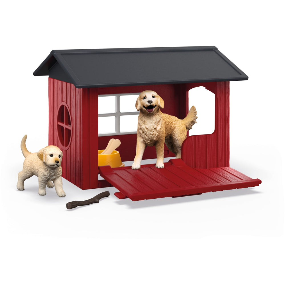 Køb Schleich Hundehus Med 2 Golden Retrievere