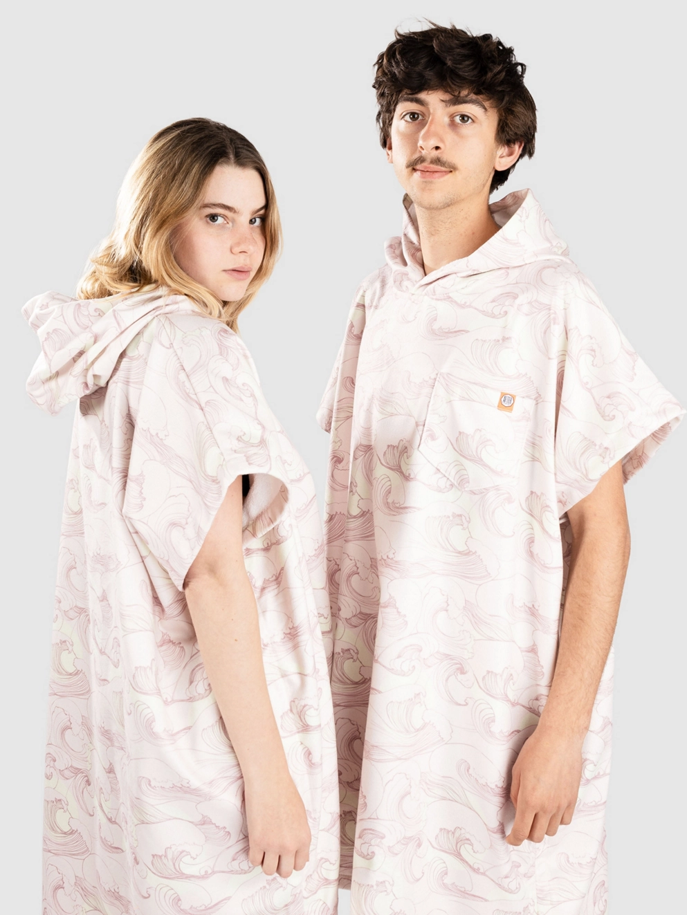 After Japan Waves Surf Poncho soft pink