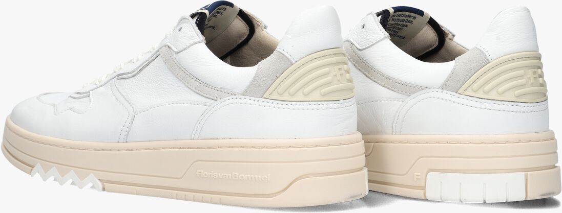 witte floris van bommel sneakers sfm-10166 de okker