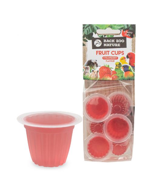 Back Zoo Nature Fruit Cups - Vogelsnack - Aardbei 6 stuks