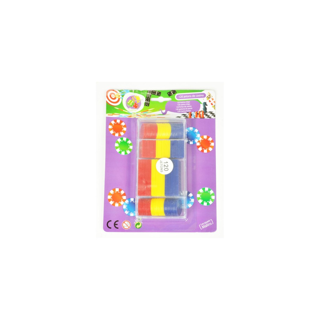 Boite de 120 Jetons Plastiques
