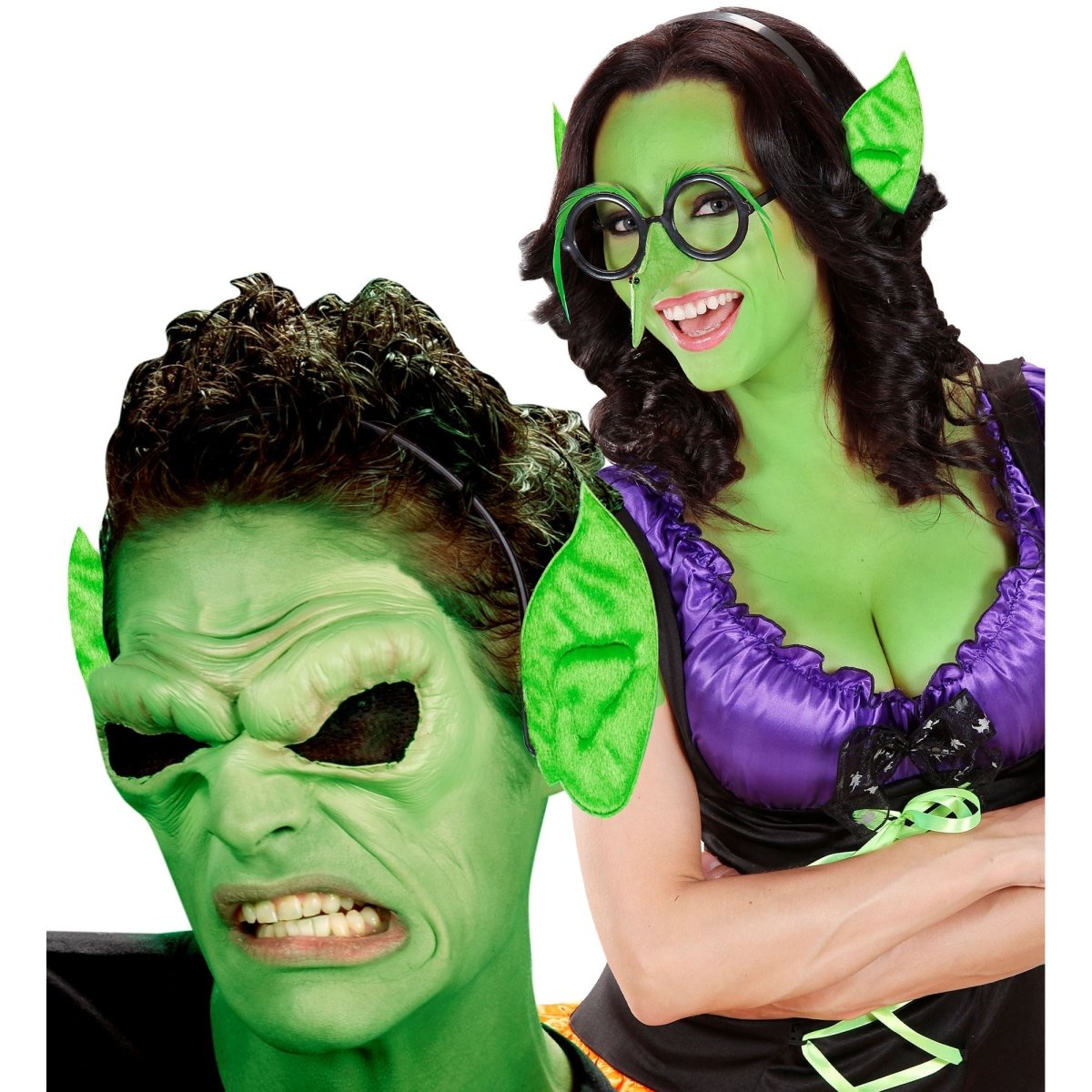 Halloween Haarband Groen Oren