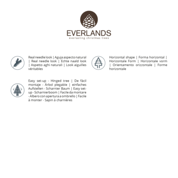 Everlands kunstkerstboom Grandis Fir 210 cm
