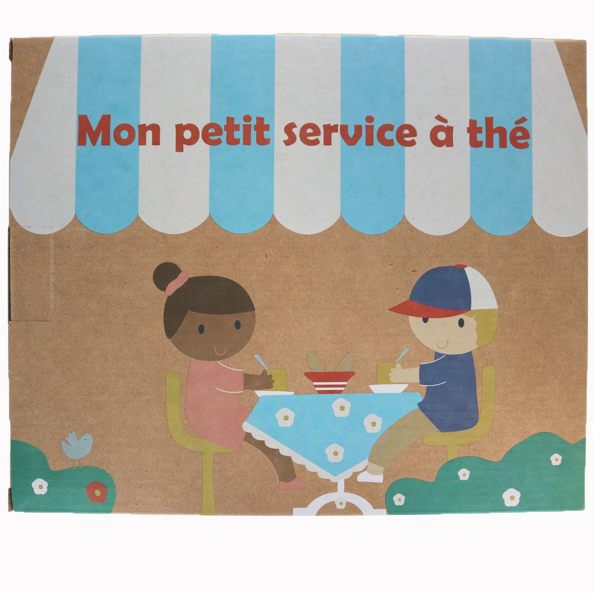 Service à thé en bois Mercredi et Patati