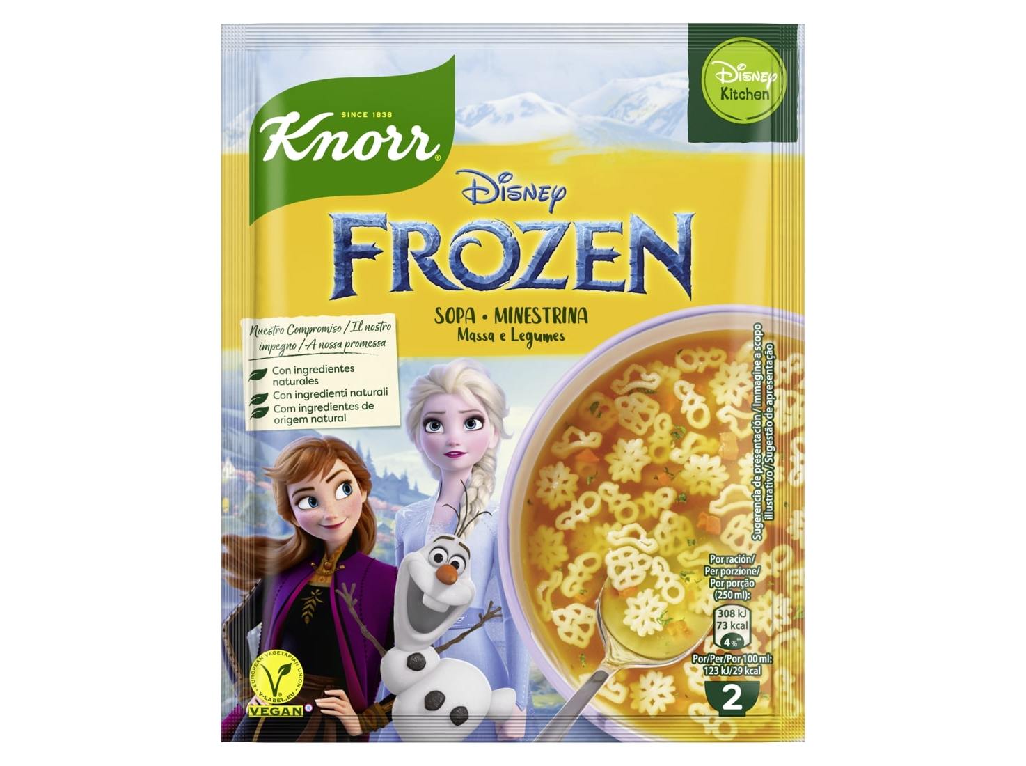SOPA DISNEY FROZEN KNORR 40G