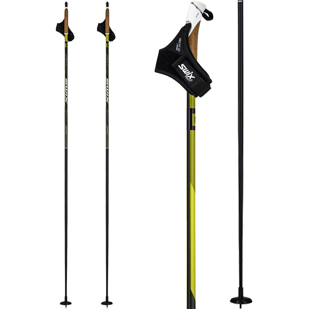 Swix Dynamic D3 Langlaufstock schwarz gelb