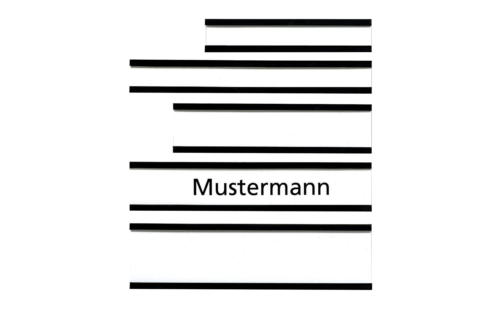 Magnetschild 75 x 20 mm, Braun, 10 StückFenstermagnet und Lagerschild