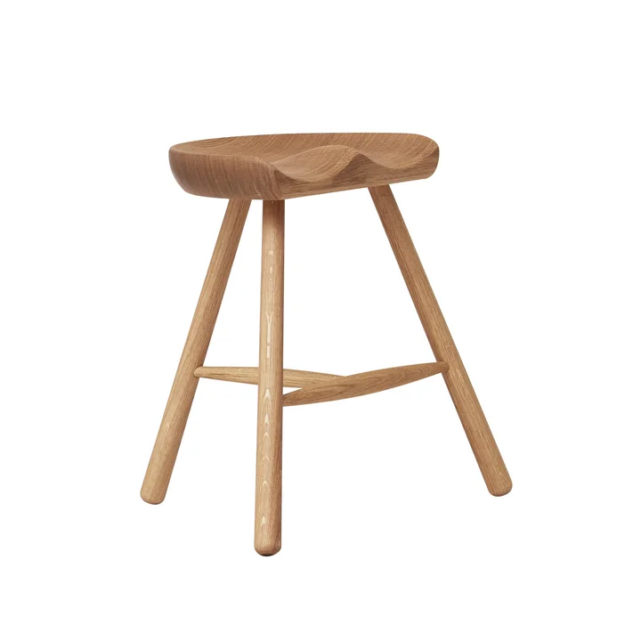 Form & Refine - Shoemaker Chair, Nr. 49, Eiche weiss pigmentiert