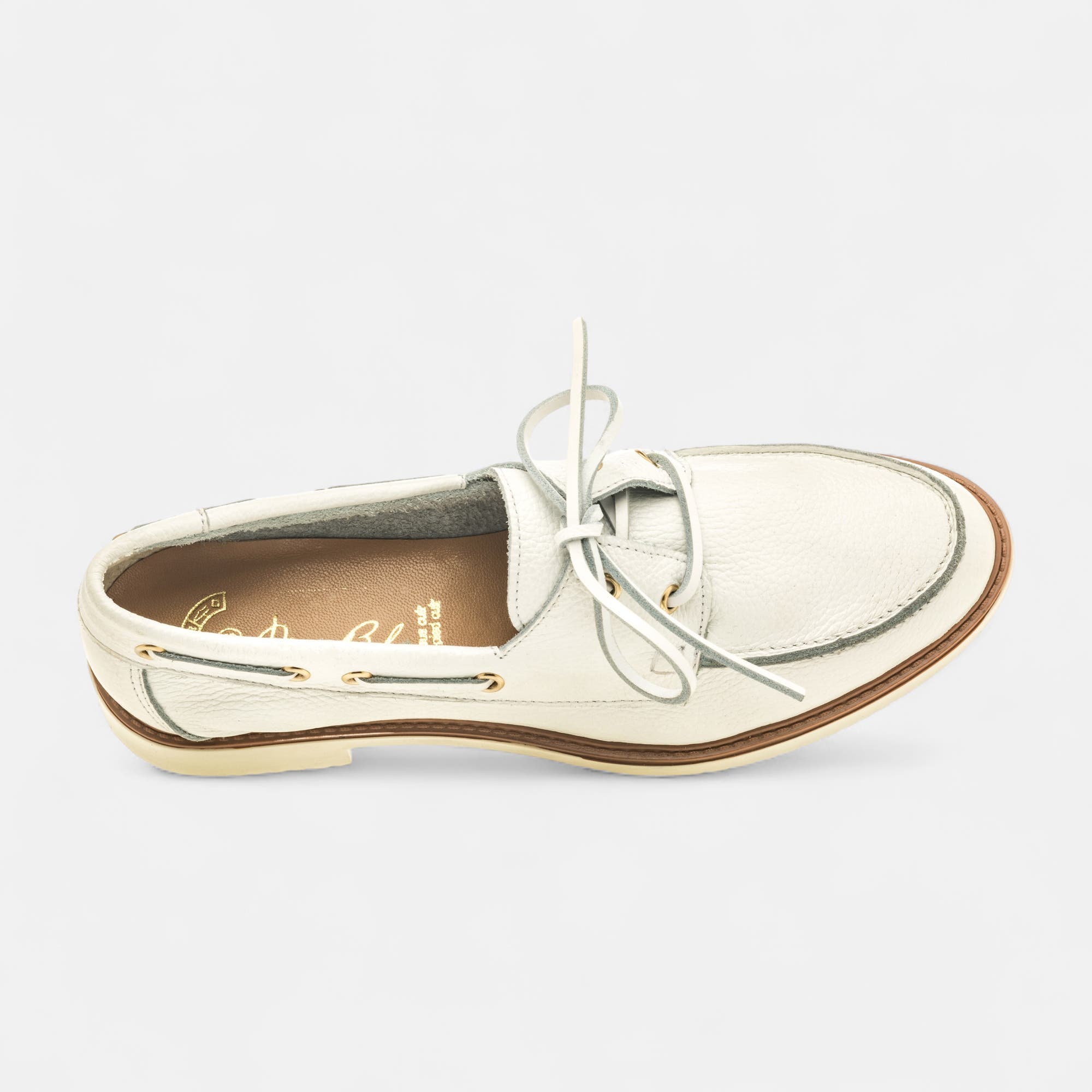 Mocassins Femme en cuir blanc