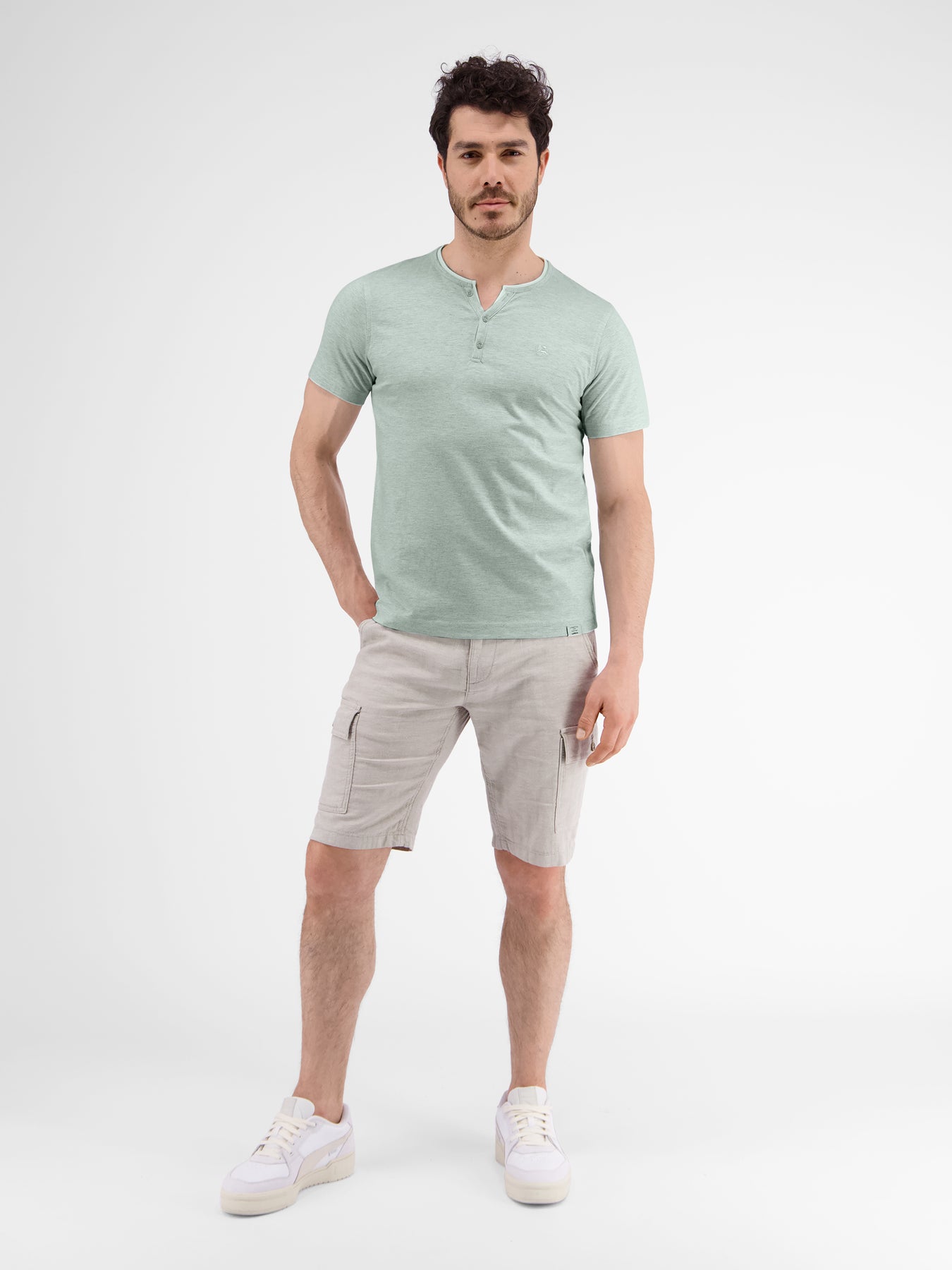 Serafino mit Finelinerstreifen, washed