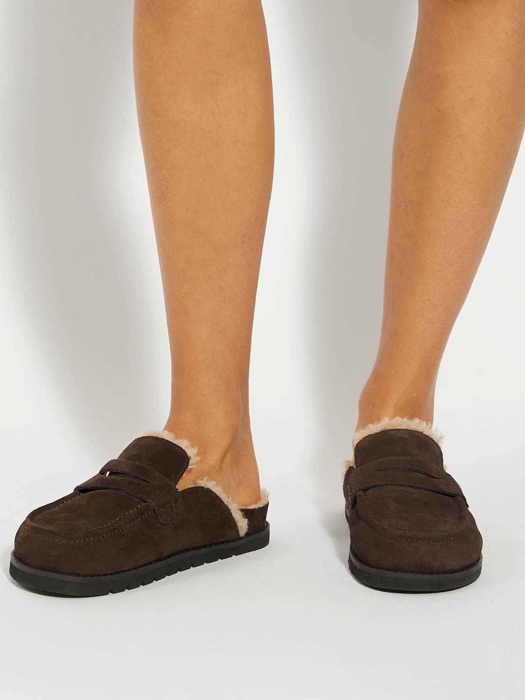 Bruin - Dune London Goldy Lined Backless Loafers