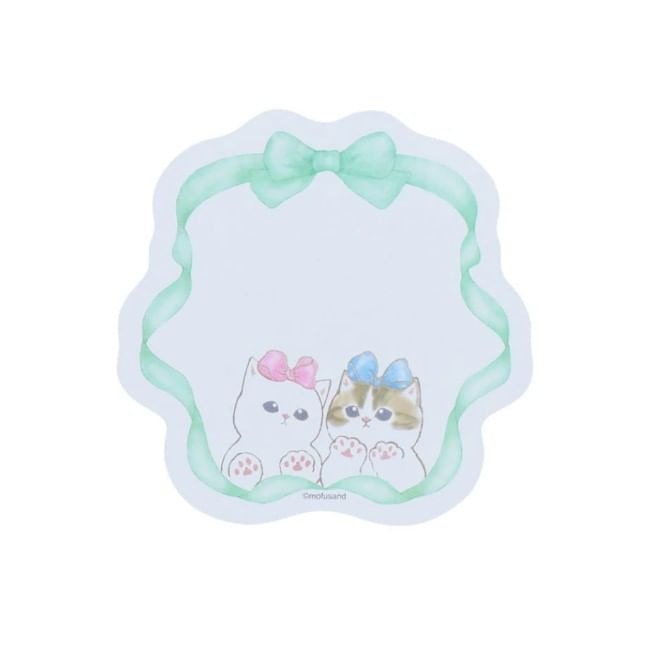 Sun-Star Stationery - mofusand Diecut Sticky Notes (Ribbon)