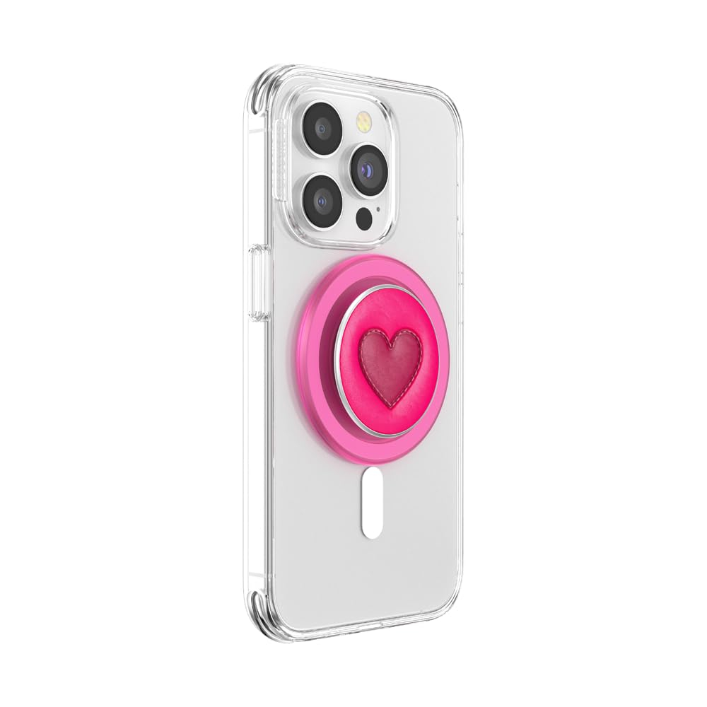 PopGrip MagSafe Round Finger Griff Halterung (Austauschbarer Top) für Apple iPhone (702781) - Love Heart