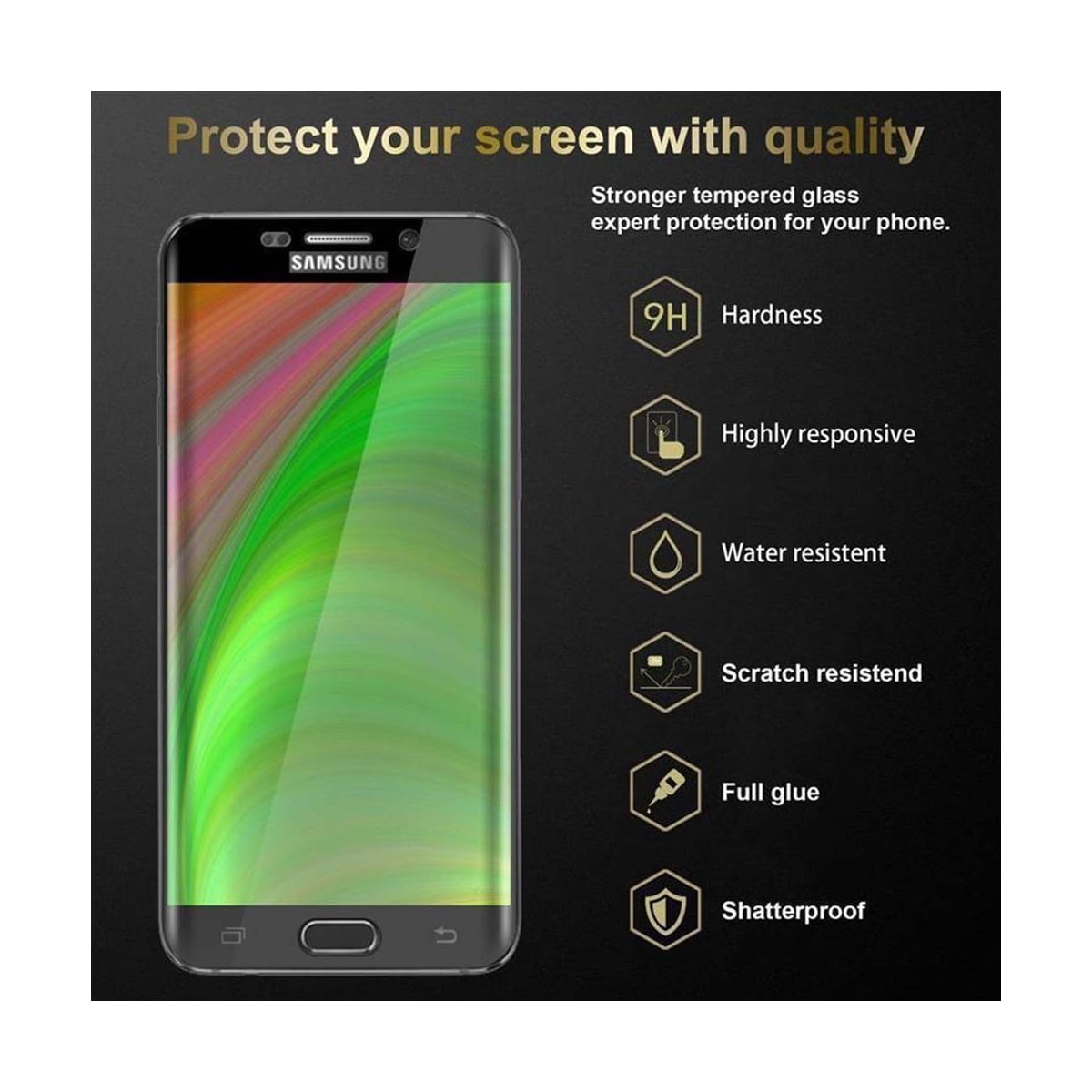 Samsung Galaxy S6 EDGE PLUS Skjermbeskytter Skärmskydd