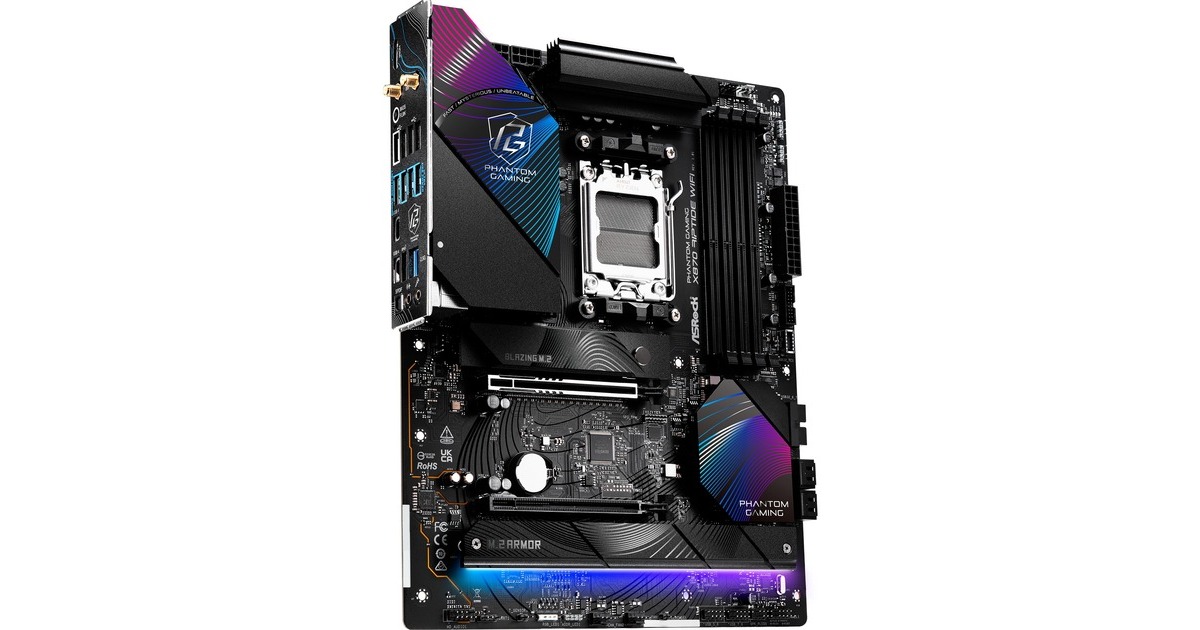 ASRockX870 Riptide WiFi socket AM5 moederbord  (RAID, 2.5 Gb-LAN, WLAN, BT, ATX)