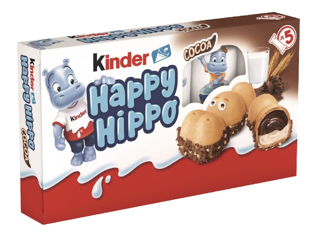 BOMBONS KINDER HAPPY HIPPO CACAU T5 103.5 G