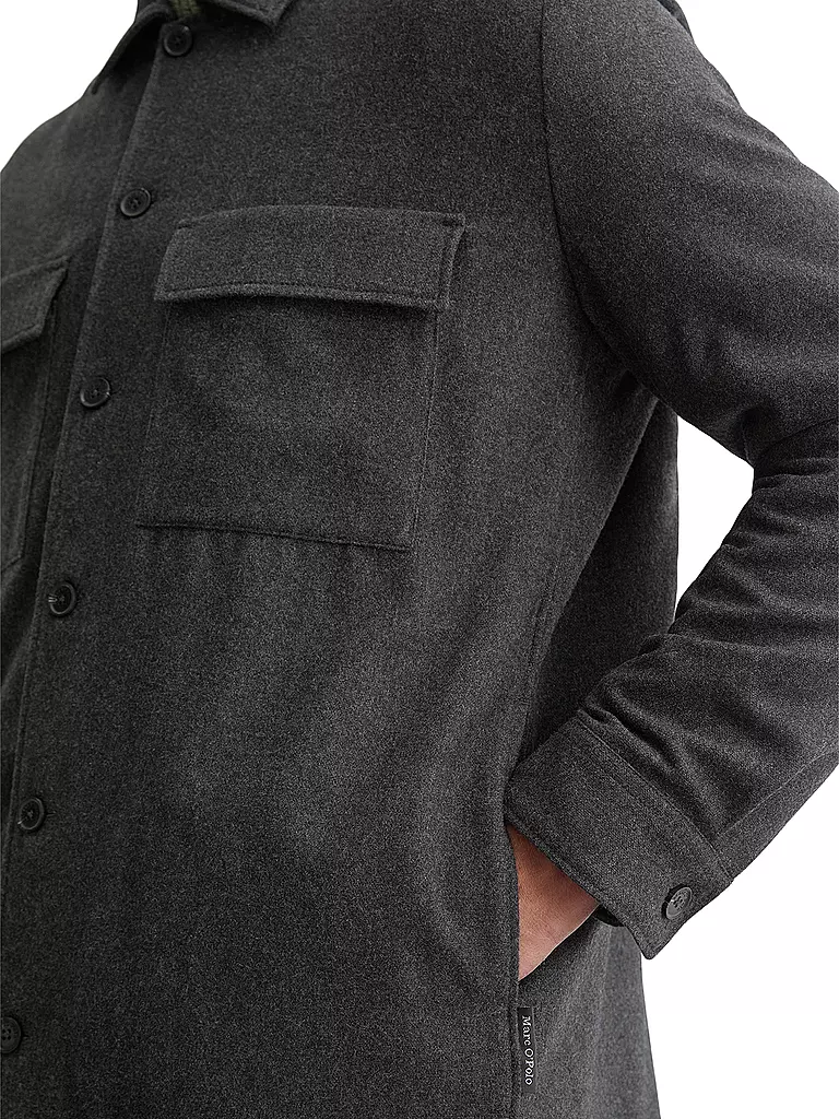 MARC O'POLO Overshirt grau