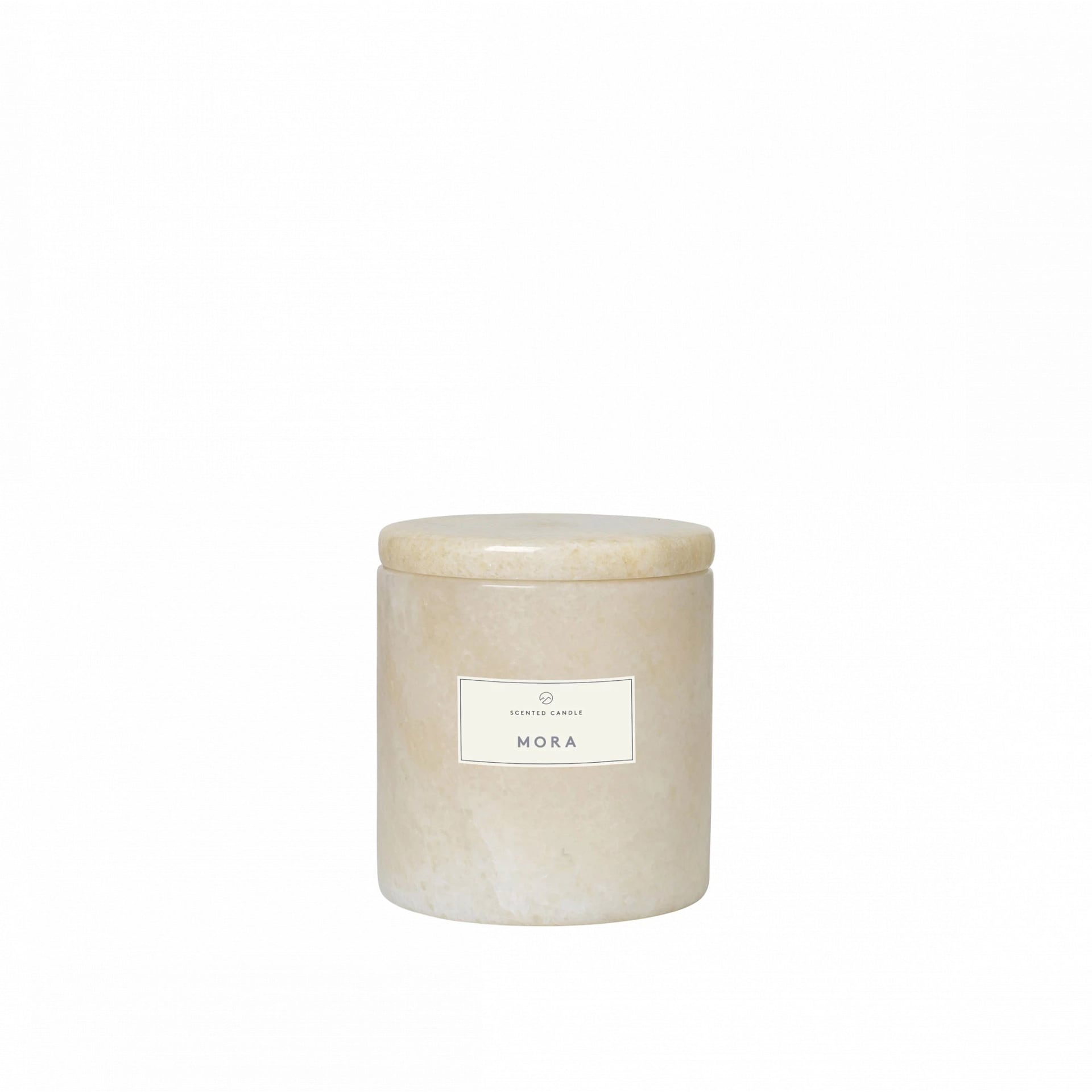 blomus Marmor Duftkerze FRABLE8cm beige / Moonbeam