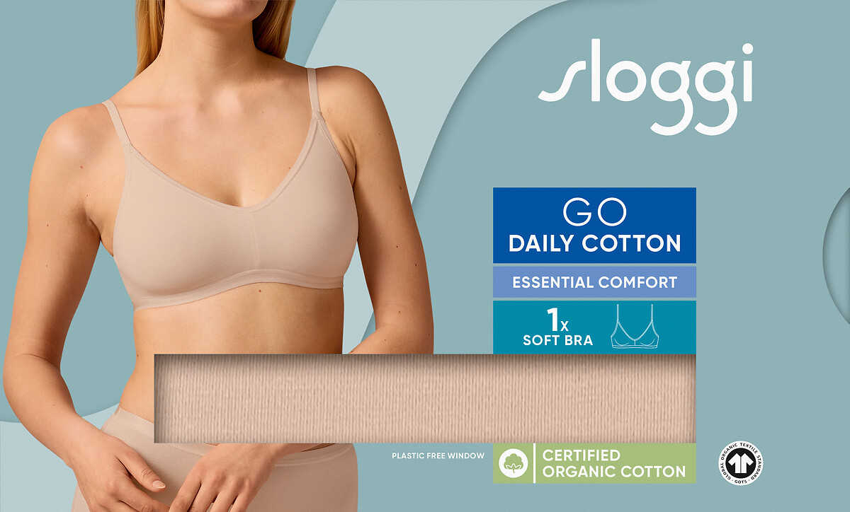 Sutiã sem aro SLOGGI Go Daily Cotton