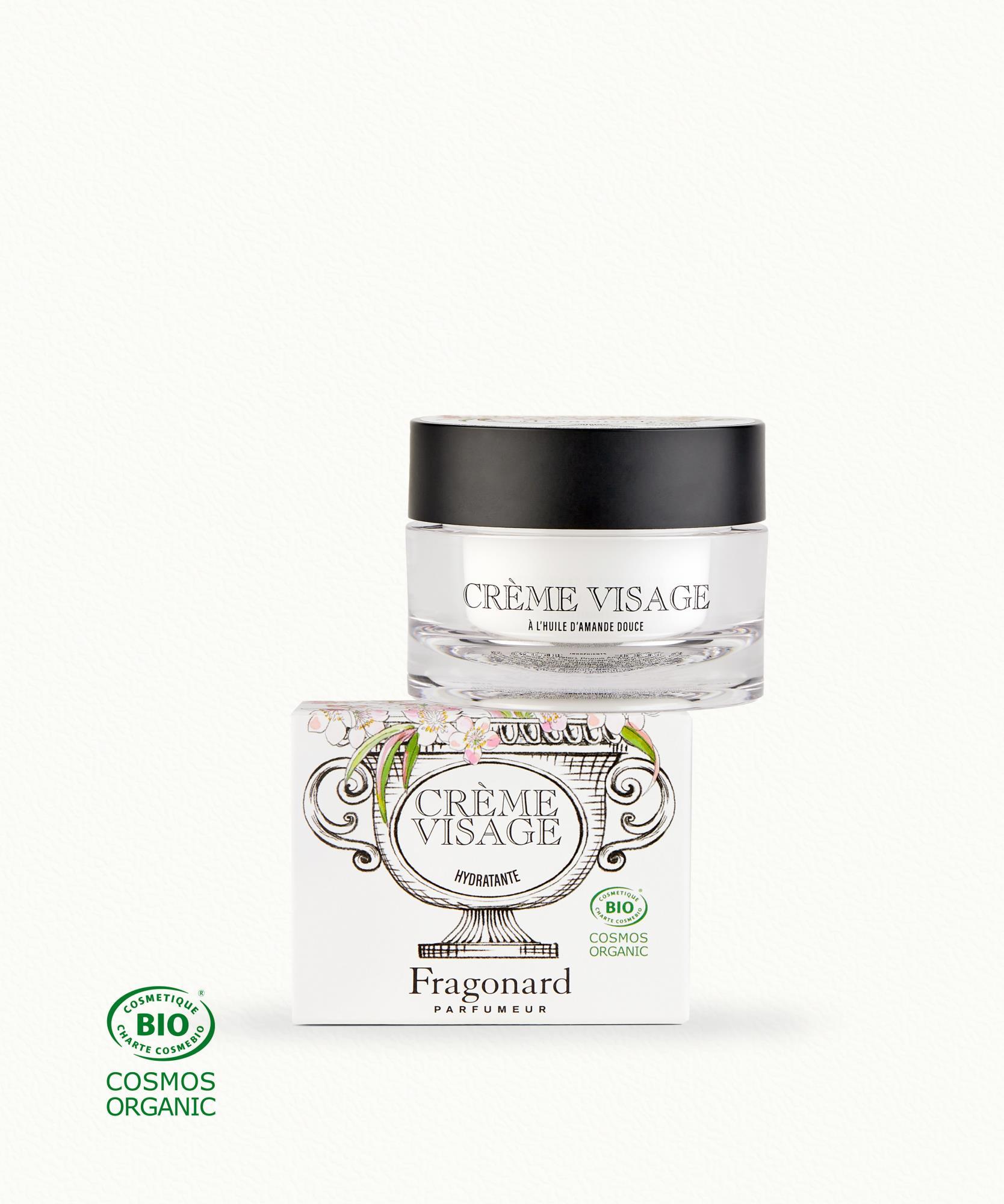 Crème Visage certifiée BIO  Huile d’amande douce - Pot 50 ml