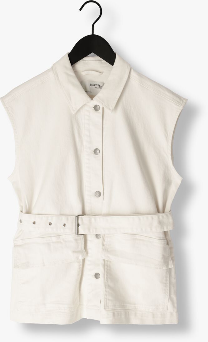 SELECTED FEMME witte selected femme gilet slfvinnie denim white vest