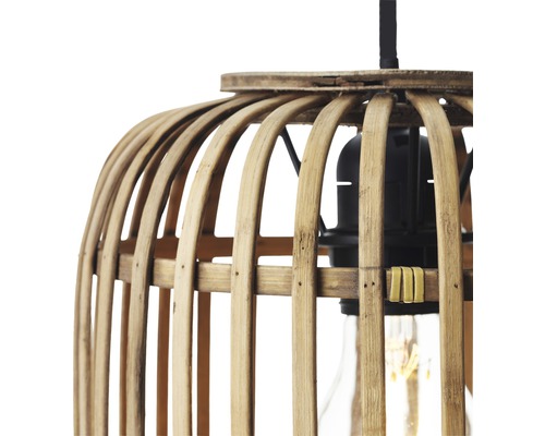 Hanglamp, 3-lichts, HxL 125x105 cm, naturel/bruin
