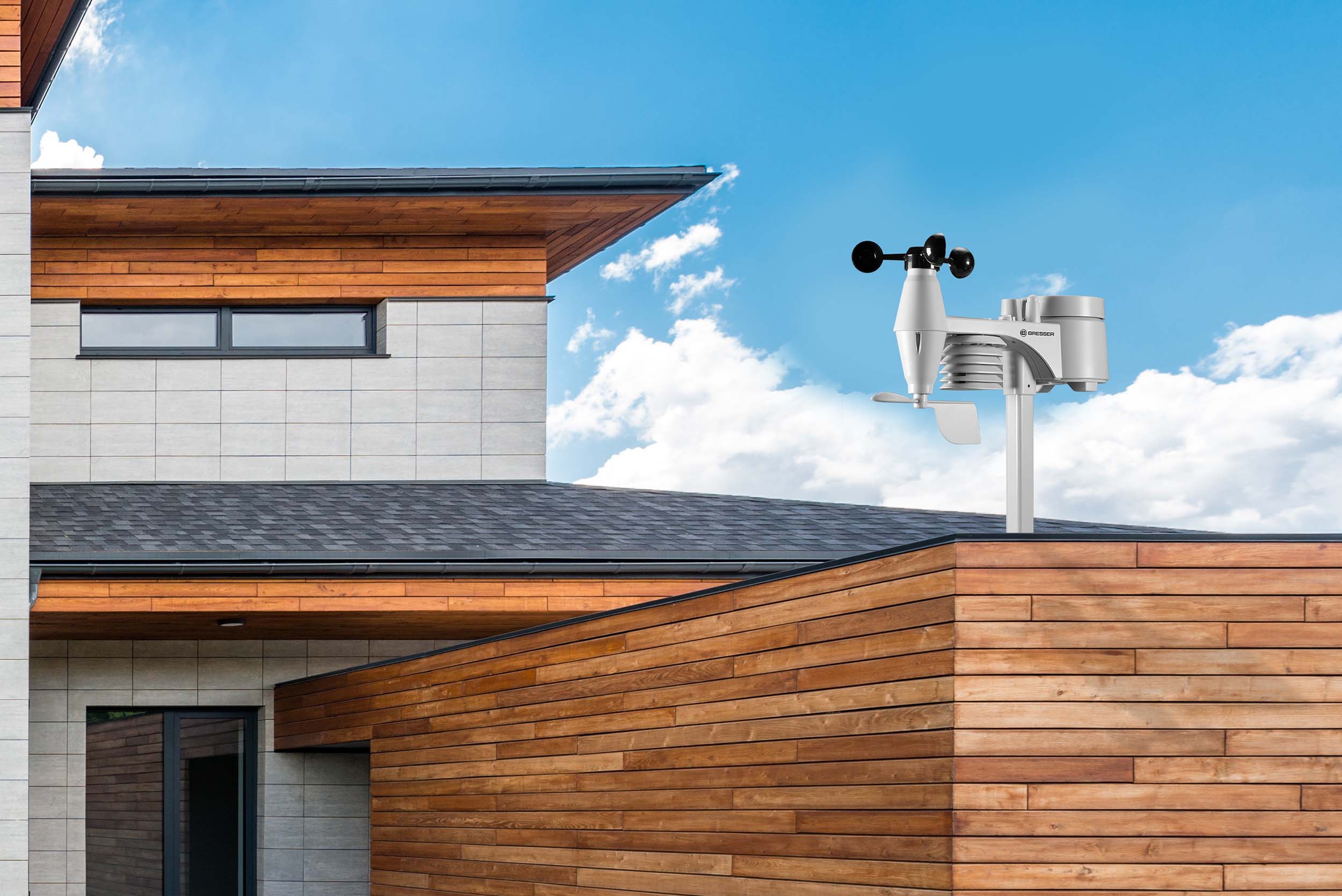 BRESSER WLAN ClearView Wetterstation mit 7-in-1-Profi-Sensor