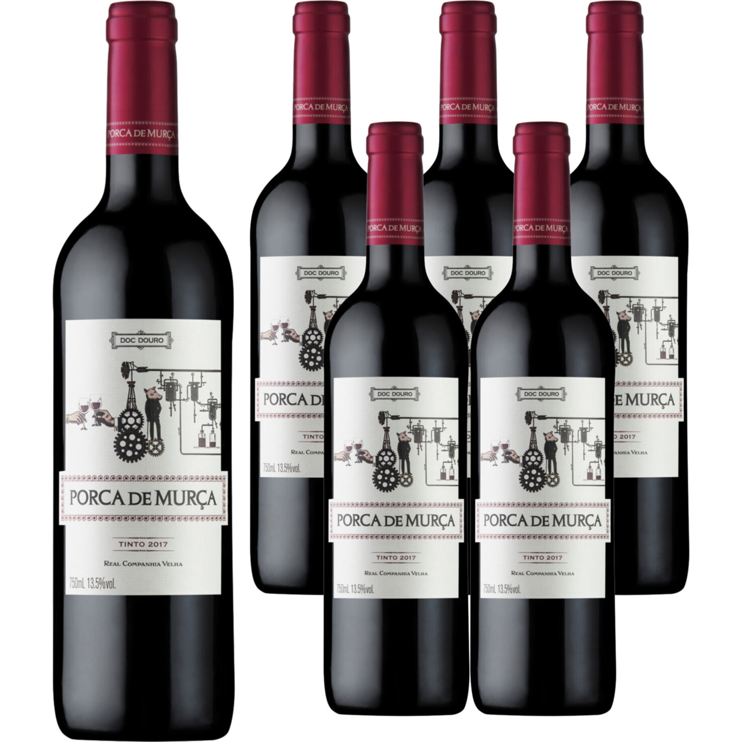Douro DOC Porca de Murça Rosso Real Companhia Velha 6x 75cl -6x 75cl