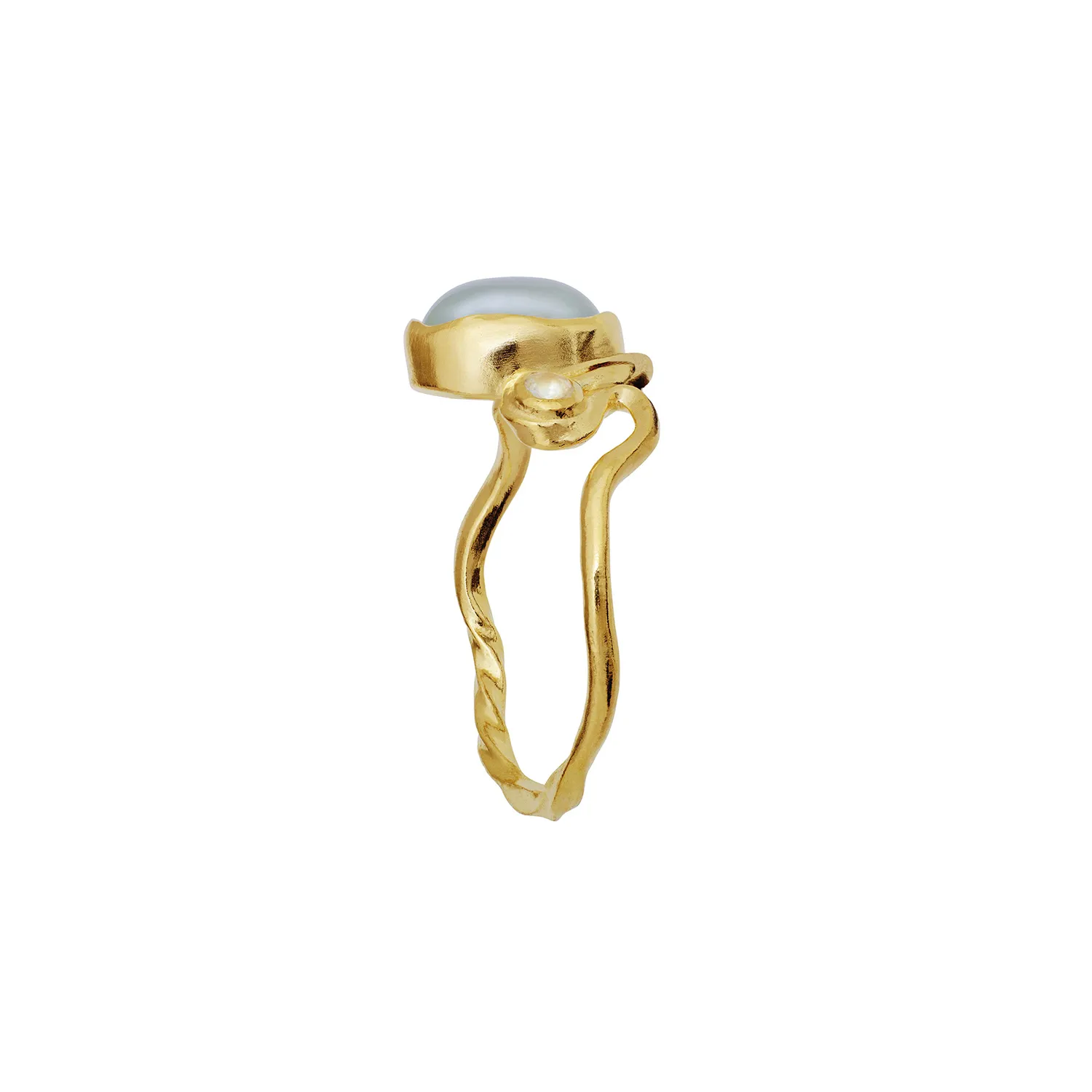 Maanesten Lorelei Ring 18 kt. Forgyldt Sølv 4820a