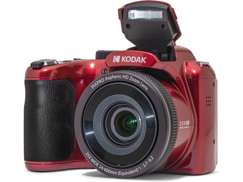 Kodak Fotokamera Pixpro Astra Zoom AZ255 – Rot Vielseitige, kompakte Kamera für Foto- und Filmaufnahmen