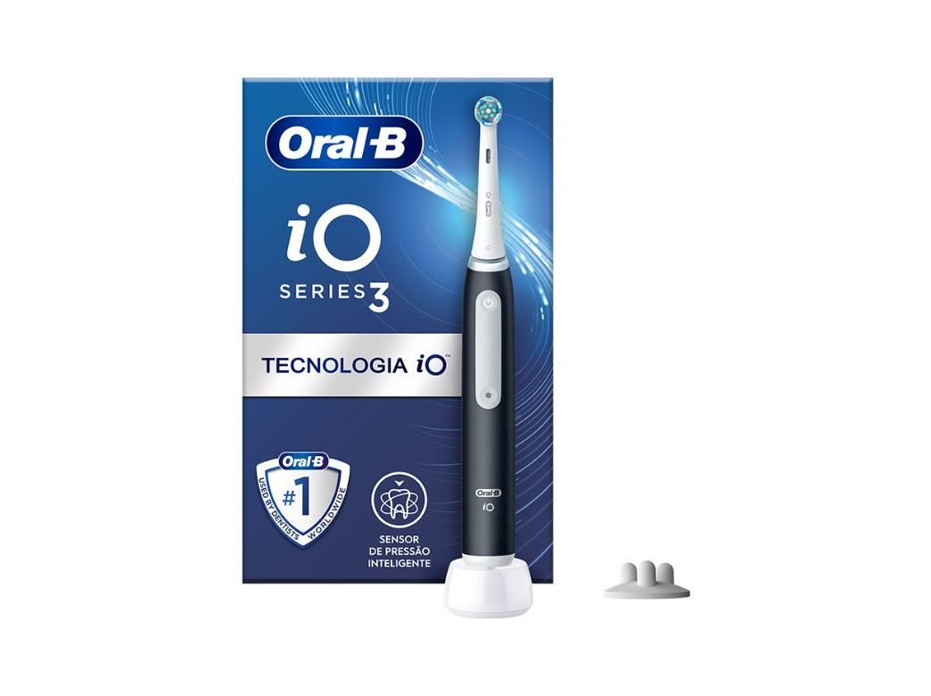 ESCOVA DENTES ELÉTRICA ORAL-B IO 3 PRETA